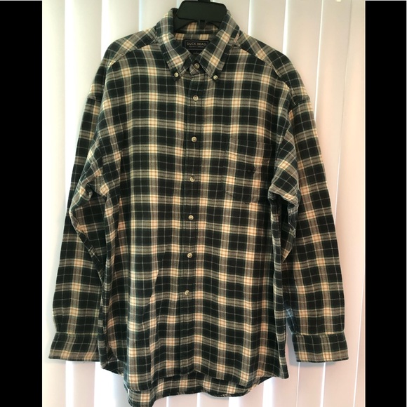 Duck Head Button Down Flannel Shirt. Size. L - Picture 2 of 5